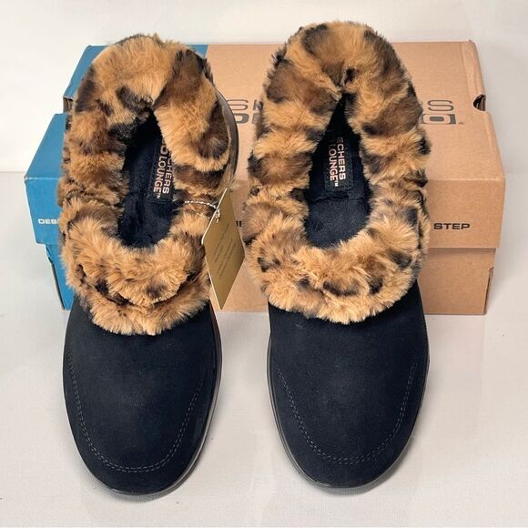 Skechers On-the-GO Joy Cozy Life Suede & Faux Fur Slip-Ons - Picture 3 of 8